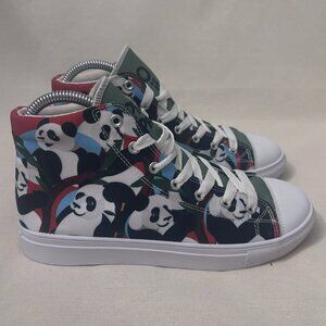 Panda Paolooza All Over Smithsonian Canvas Sneaker Shoe Women's 7